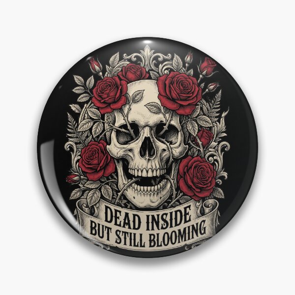 Item preview, Feminine Skull with Roses Empowerment Quote Aesthetic designed and sold by Im-Ara.