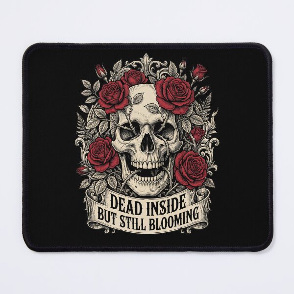 Item preview, Feminine Skull with Roses Empowerment Quote Aesthetic designed and sold by Im-Ara.