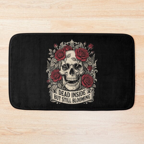 Item preview, Feminine Skull with Roses Empowerment Quote Aesthetic designed and sold by Im-Ara.
