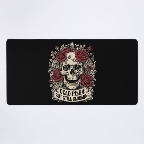 Item preview, Feminine Skull with Roses Empowerment Quote Aesthetic designed and sold by Im-Ara.