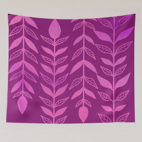 Item preview, Purple and Pink Botanical Print  designed and sold by JaygiesDesign.