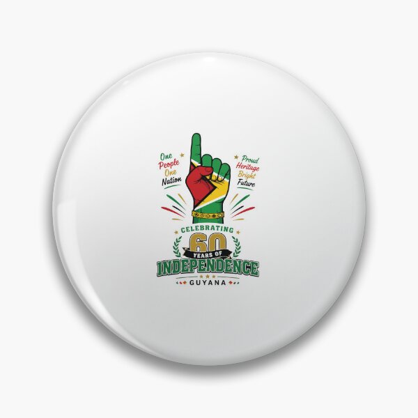 Artikelvorschau, Guyana – 60 Jahre Unabhängigkeit – Patriotisches Diamantenes Jubiläumsdesign entworfen und verkauft von kiralynstration.