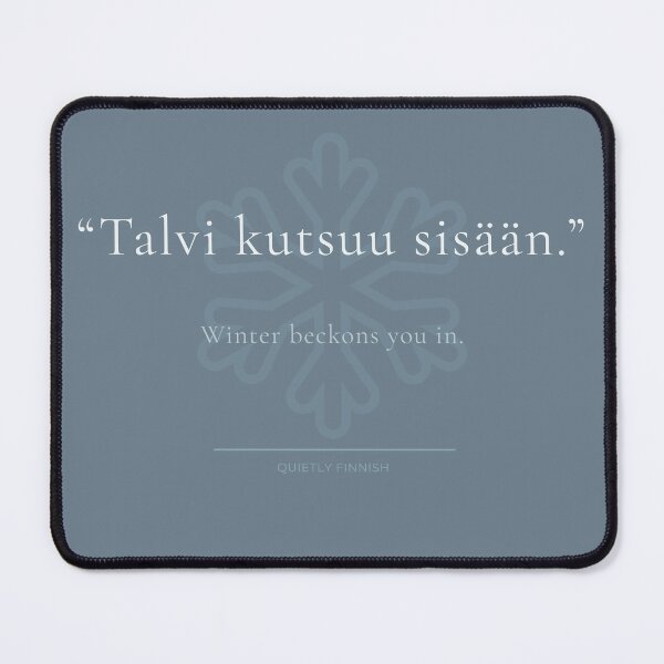 Item preview, Winter Beckons You In - Quietly Finnish Minimalist Nordic Winter Print designed and sold by QuietlyFinnish.