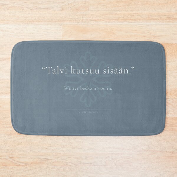 Item preview, Winter Beckons You In - Quietly Finnish Minimalist Nordic Winter Print designed and sold by QuietlyFinnish.