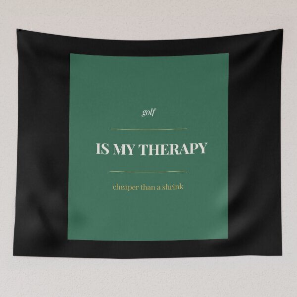 Item preview, Golf Is My Therapy Cheaper Than A Shrink - Funny Golf Shirt designed and sold by ProdlyTees.