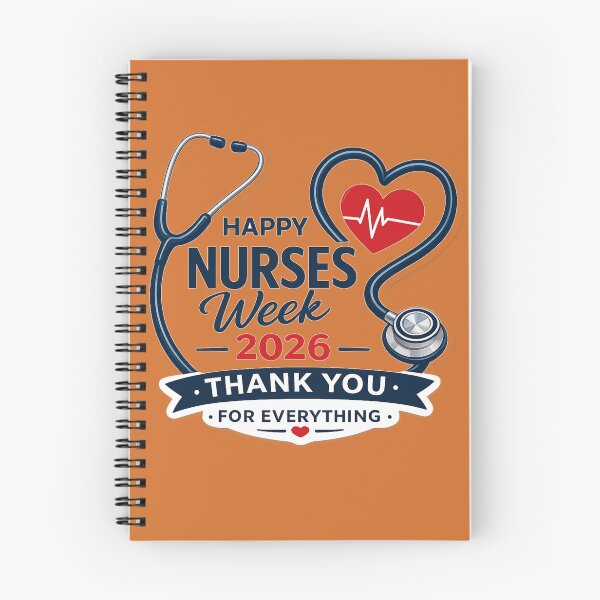 Item preview, Happy Nurses Week 2026 Thank You – Stethoscope Heart Art | Nurse Appreciation Gift designed and sold by irfanshikh.