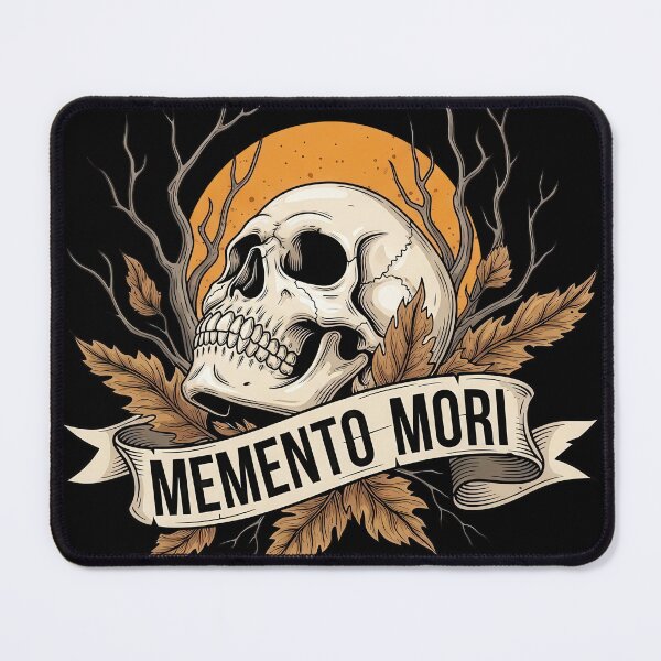 Item preview, Memento Mori Skull and Dead Leaves designed and sold by nuel-art.