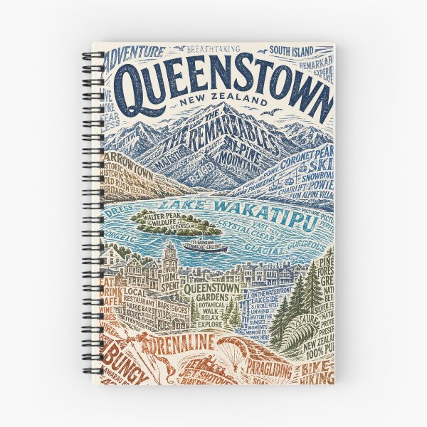 Item preview, Queenstown New Zealand Lake Wakatipu Adventure Sunset Scene designed and sold by Places On Earth.