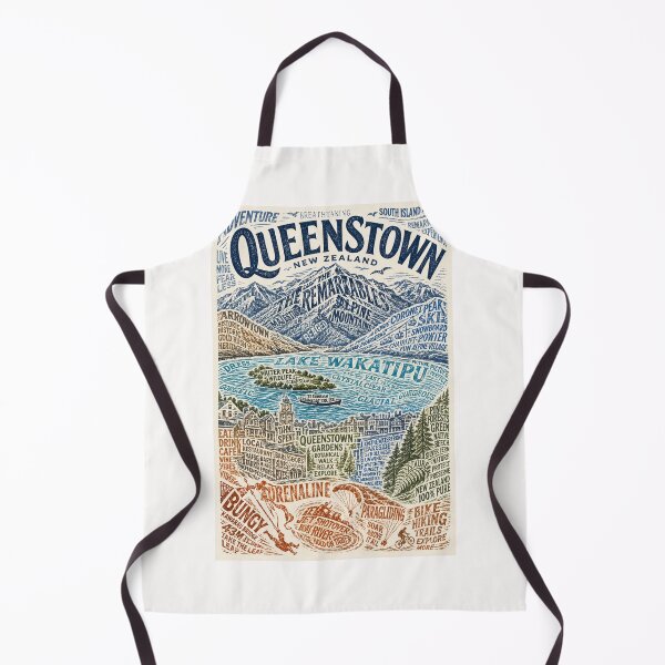 Item preview, Queenstown New Zealand Lake Wakatipu Adventure Sunset Scene designed and sold by Places On Earth.