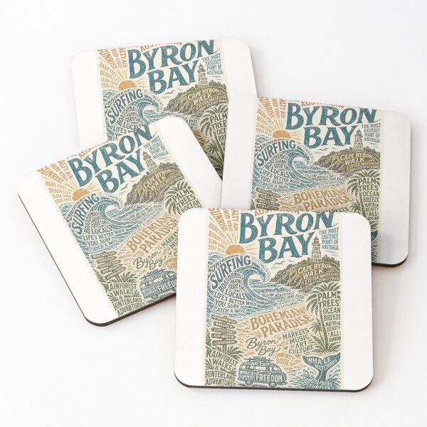 Item preview, Byron Bay Cape Byron Lighthouse Surf Coast Australia designed and sold by Places On Earth.