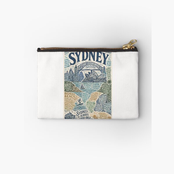 Item preview, Harbour Bridge Opera House Bondi Beach Australia Typography designed and sold by Places On Earth.