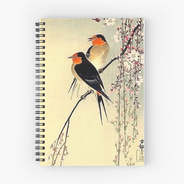Item preview, Quiet Spring - Swallows with Cherry Blossom by Ohara Koson (c.1910) designed and sold by The Quiet  Form.