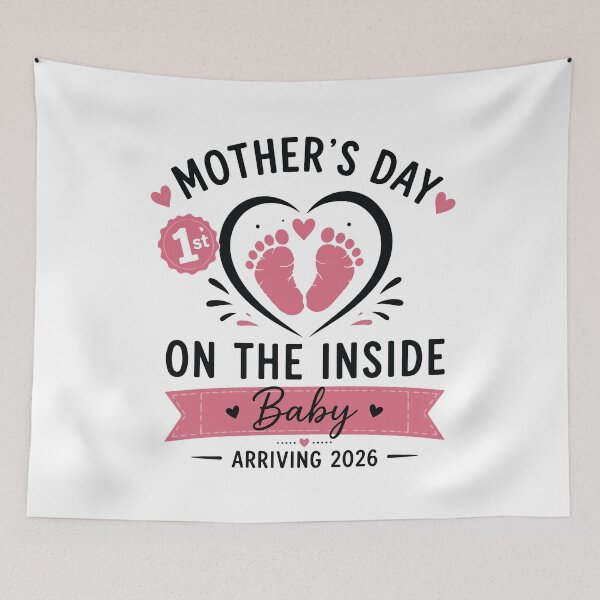Item preview, Funny First Mothers Day On The Inside Baby 2026 Mama Design designed and sold by kiralynstration.
