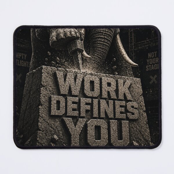 Item preview, Founder Work Defines You Elephant Industrial Brutalist Art Canvas Print designed and sold by SavannaStrikes.