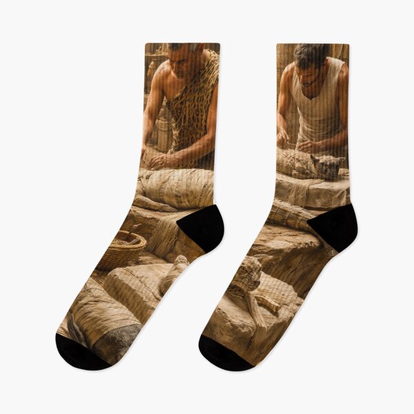 Item preview, Ancient Egyptian Animal Mummification Ritual Scene – Vintage Pharaoh Era Art designed and sold by Queen Cleopatra.