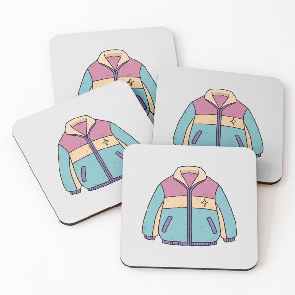 Item preview, Retro 90s Fleece Pastel Colorblock Jacket designed and sold by Anne97s.