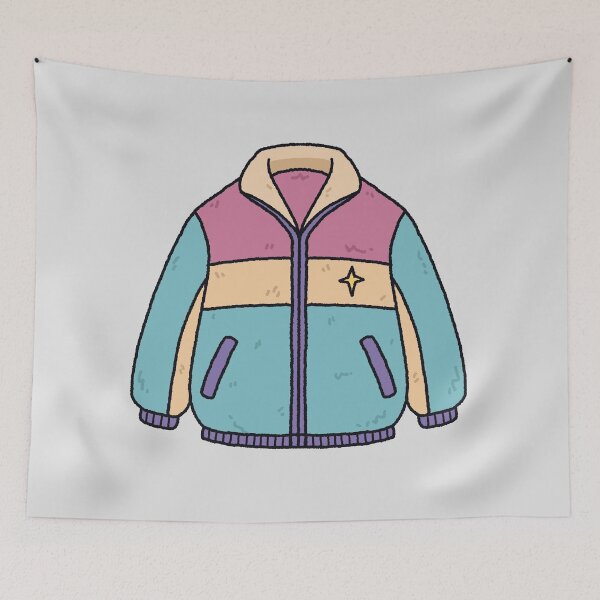 Item preview, Retro 90s Fleece Pastel Colorblock Jacket designed and sold by Anne97s.