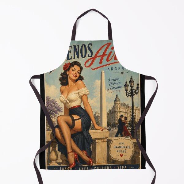 Aperçu de l'œuvre PINUP BUENOS AIRES Variante créée et vendue par PINDROPPA.