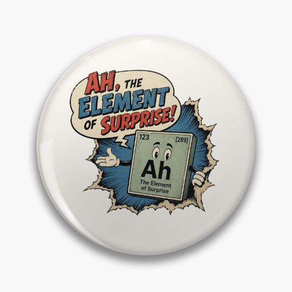 Item preview, Ah The Element of Surprise Retro Comic  designed and sold by FilmThreadCo.