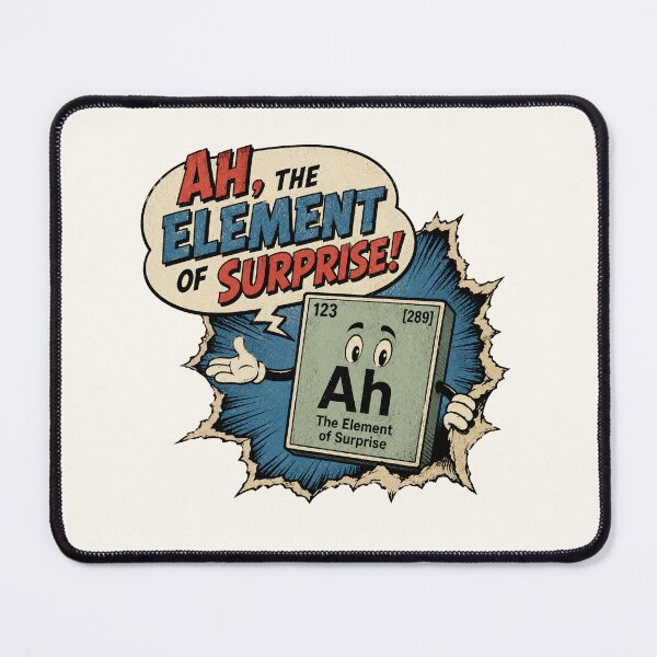 Item preview, Ah The Element of Surprise Retro Comic  designed and sold by FilmThreadCo.