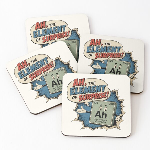 Item preview, Ah The Element of Surprise Retro Comic  designed and sold by FilmThreadCo.