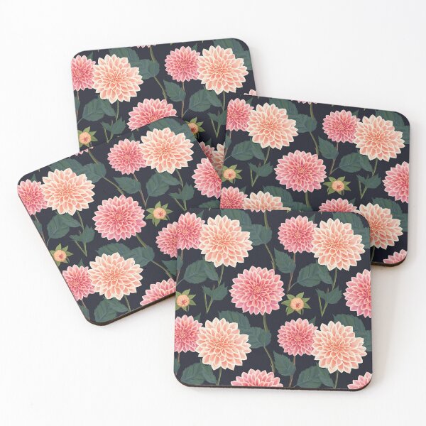 Item preview, Darling Dahlias | Pink Dahlia Seamless Pattern designed and sold by sundayclay.