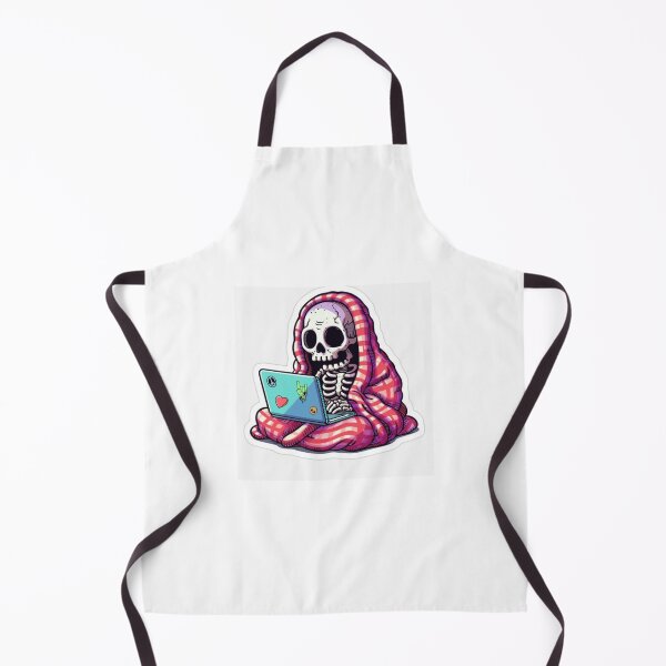 Item preview, Comfort Zone" – Cozy Skeleton in a Blanket Sticker designed and sold by UrbanCanvas 111.