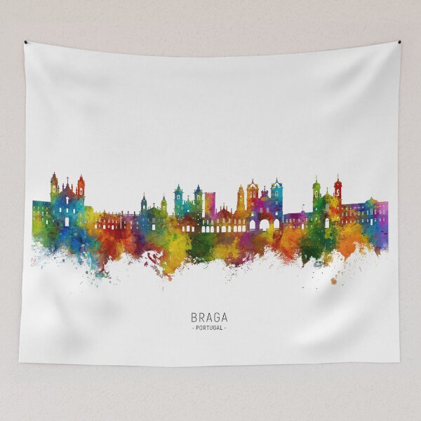 Item preview, Braga Portugal Skyline designed and sold by ArtPrints.