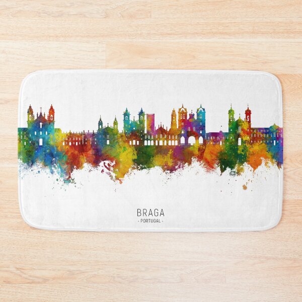 Item preview, Braga Portugal Skyline designed and sold by ArtPrints.