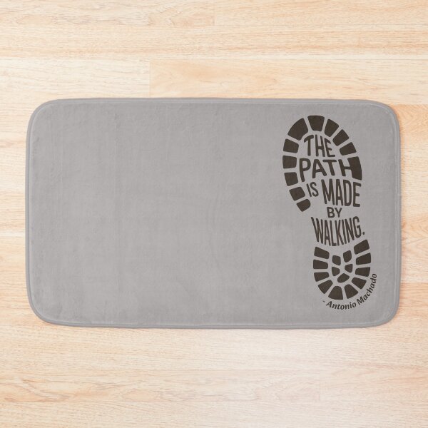 Item preview, Hiking quote, hiking boot footprint. The path is made by walking designed and sold by TeeArtWorld.