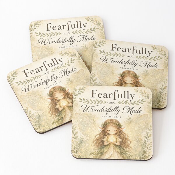 Item preview, Fearfully and Wonderfully Made – Psalm 139:14 Christian Wall Art, Bible Verse Gift, Faith Inspiration, Boho Decor, Elf Art designed and sold by lindalifepeace.