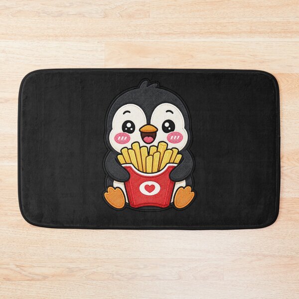 Item preview, Fries Penguin Cute Kawaii Cartoon Design designed and sold by ColorSplash123.