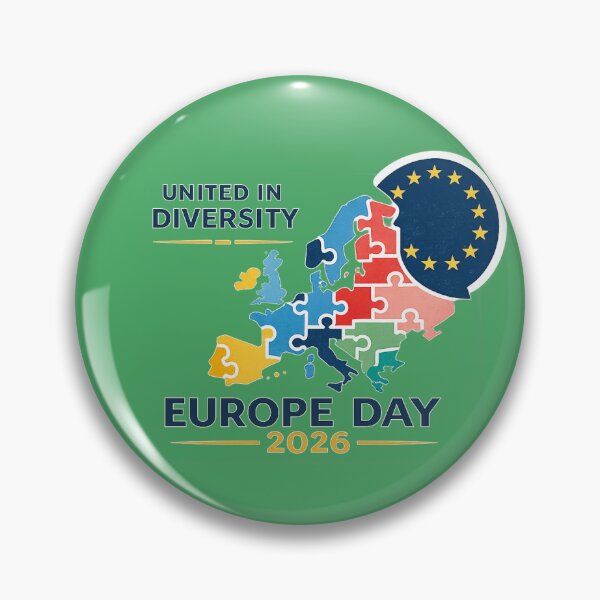 Item preview, Europe Day 2026 United in Diversity – Modern Minimalist European Unity Art | Europe Gift designed and sold by irfanshikh.