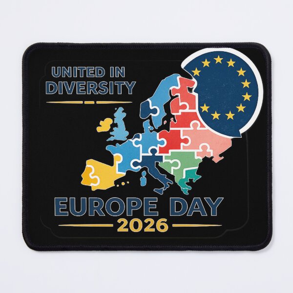 Item preview, Europe Day 2026 United in Diversity – Modern Minimalist European Unity Art | Europe Gift designed and sold by irfanshikh.