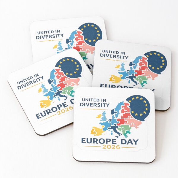 Item preview, Europe Day 2026 United in Diversity – Modern Minimalist European Unity Art | Europe Gift designed and sold by irfanshikh.