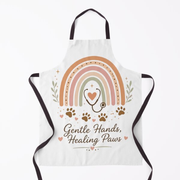 Item preview, Gentle Hands Healing Paws Boho Stethoscope Rainbow Veterinary Art designed and sold by batoot1.