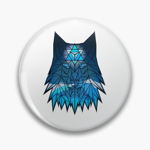 Item preview, Geometric Wolf Spiritual Animal Design Dark Background designed and sold by ART-J-JAKE Wear.