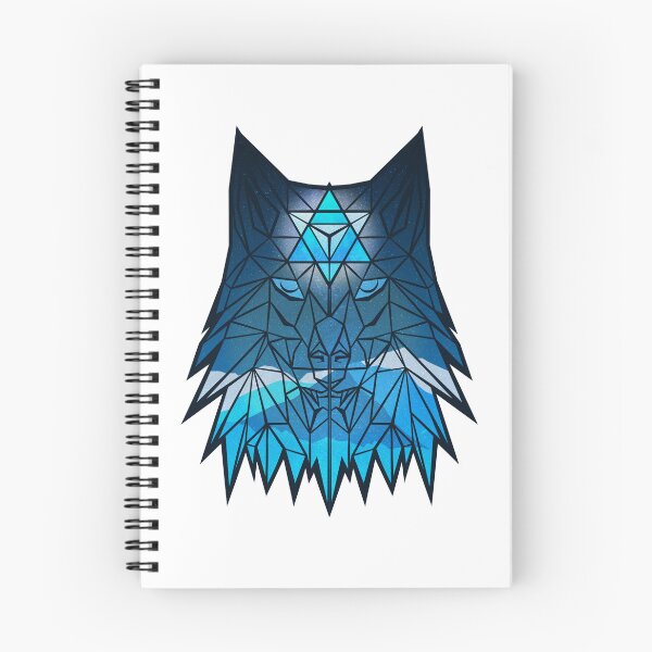 Item preview, Geometric Wolf Spiritual Animal Design Dark Background designed and sold by ART-J-JAKE Wear.