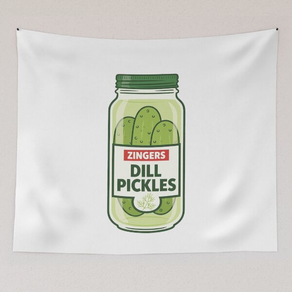 Item preview, Retro Food Zingers Dill Pickles Jar designed and sold by k3rstman1.