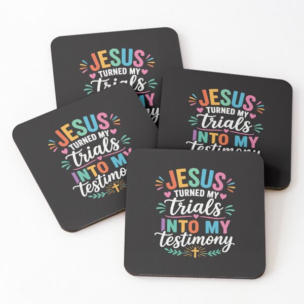 Item preview, Jesus Turned My Trials Into My Testimony Christian Faith Design designed and sold by kiralynstration.