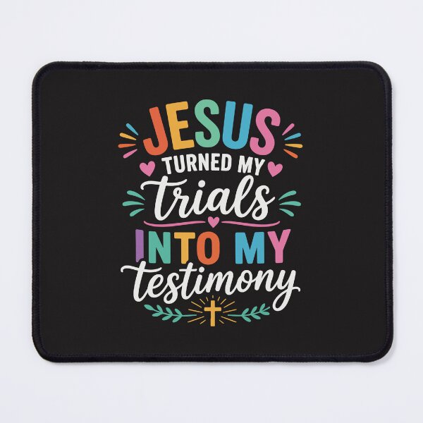 Item preview, Jesus Turned My Trials Into My Testimony Christian Faith Design designed and sold by kiralynstration.