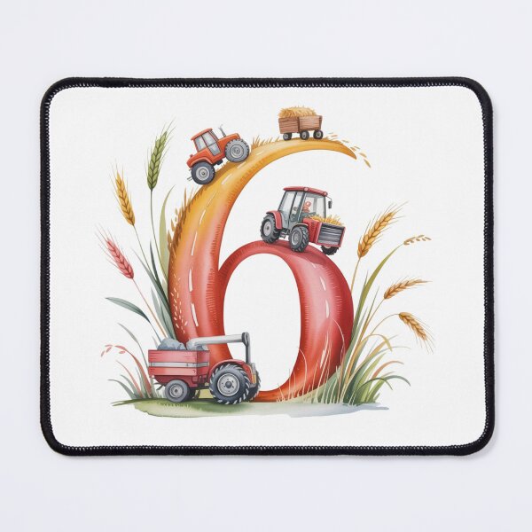 Item preview, Cute Farm Tractor Number 6 Kids designed and sold by HumanMess.