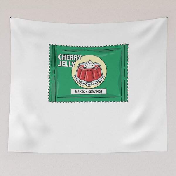 Item preview, Retro Food Cherry Jelly Gelatin Pouch designed and sold by k3rstman1.