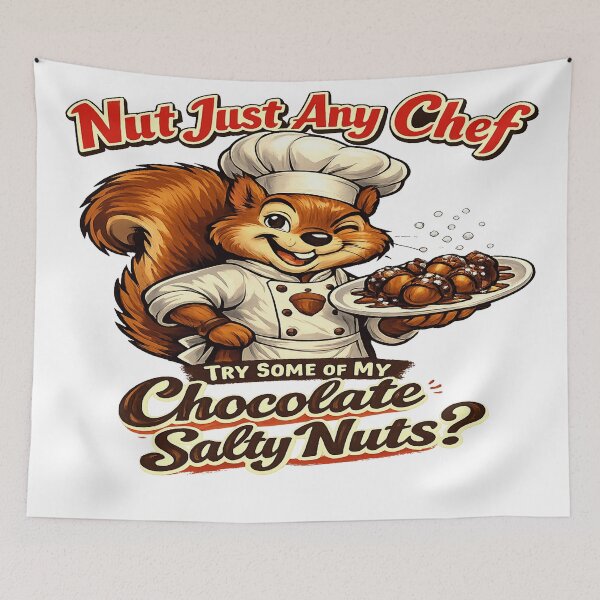 Item preview, Nut Just Any Chef – Chocolate Salty Nuts designed and sold by SecretSquirrellDesigns.
