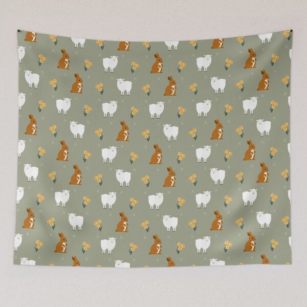 Item preview, Farm animals on green designed and sold by reneesillus.
