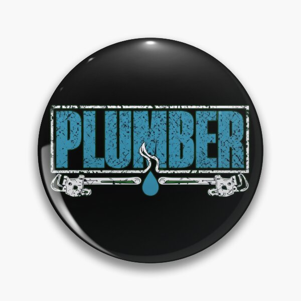 Item preview, Vintage Plumber Typography Design with Pipe Wrenches and Water Drop designed and sold by haitrieuic96.