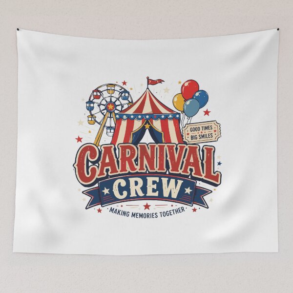 Item preview, Carnival Crew Funny Circus Theme Party Retro Costume Design designed and sold by kiralynstration.