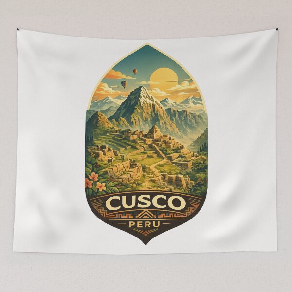 Item preview, Cusco Peru Machu Picchu Andes Mountain Sunrise Travel Landmark designed and sold by Places On Earth.