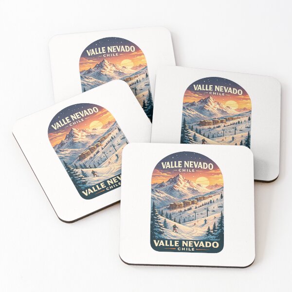 Item preview,  Valle Nevado Chile Andes Ski Resort Snow Mountain Sunset Adventure designed and sold by Places On Earth.