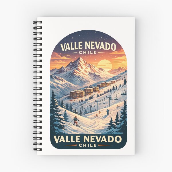 Item preview,  Valle Nevado Chile Andes Ski Resort Snow Mountain Sunset Adventure designed and sold by Places On Earth.